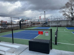 Multi-Sport Court Construction in Provo, Utah with Pickleball and Basketball built by Courts Utah your premiere multi-sport court contractor.