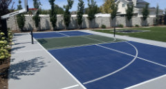 Multi-Sport Court Construction in Riverton, Utah built by Courts Utah your premiere multi-sport court contractor.